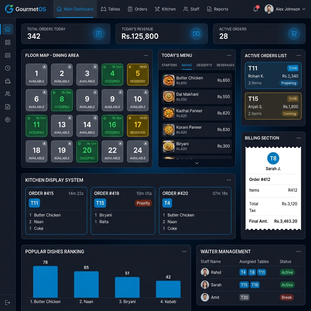 FastPOS Restaurant Dashboard